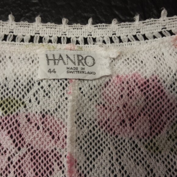 Vintage 1980s Swiss Hanro Lace Nightgown: Floral Romantic Slip - Size 44 - Picture 4 of 6